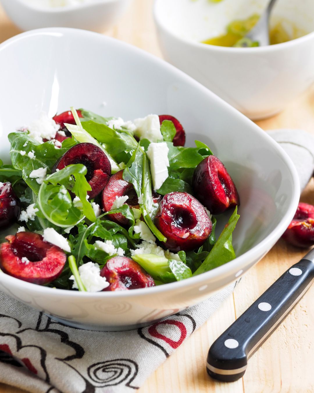 The sweetness from Northwest cherries paired with saltiness from cheese makes for the perfect balance in any summer salad! #NationalCheeseDay